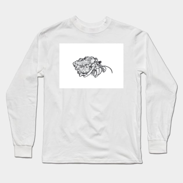 Hermit Crab Long Sleeve T-Shirt by NutsnGum